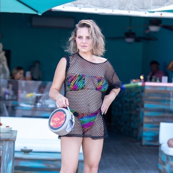 Zuliana Size Small Brazilian Cut Bright Print Bikini. Made in USA. New With Tags - Picture 2 of 6